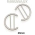4483 R Пряжка металл. 28мм Ц:Матовый никель