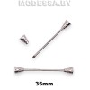 051 D Шпилька металлическая 35мм Ц:Никель
