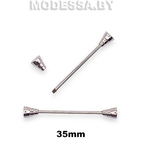 051 D Шпилька металлическая 35мм Ц:Никель