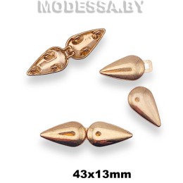 1530 Пряжка-застёжка 43х13мм Ц:Золото