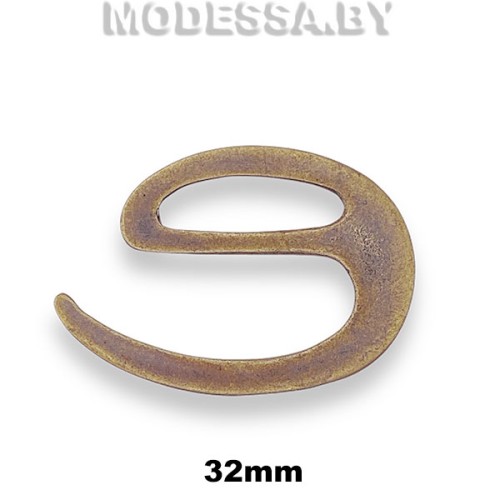 1842 Пряжка металлическая 32мм Ц:Антик