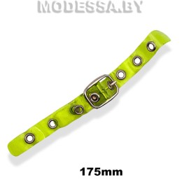 2651 СКВ Пряжка декоративная 175х12мм Ц:Салатовый/Никель