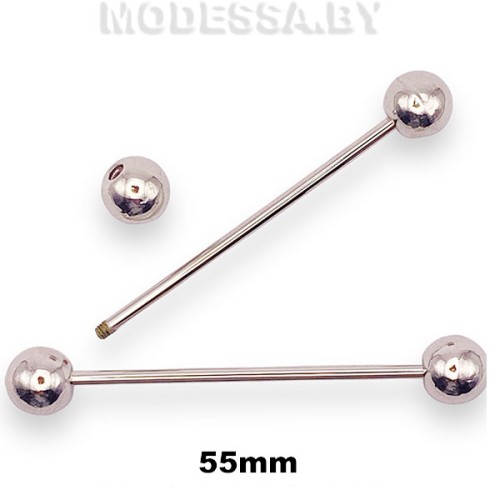 634 Шпилька металлическая 55мм Ц:Никель