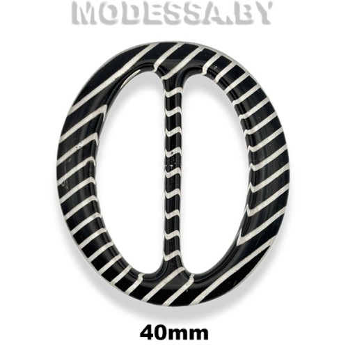 7843 Пряжка пластмассовая 40мм Ц:Чёрный