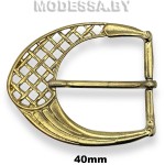 1729 Пряжка металлическая 40мм Ц:Золото 