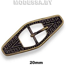 2208 Пряжка металлическая 20мм Ц:Антик