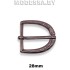 2219 Пряжка металлическая 28мм Ц:Чёрный никель