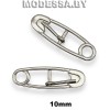 2334 Пряжка металлическая 10мм Ц:Никель