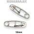 2334 Пряжка металлическая 10мм Ц:Никель 