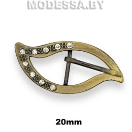 2417 CKB Пряжка металлическая 20мм Ц:Антик 