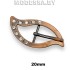 2417 CKB Пряжка металлическая 20мм Ц:Медь 