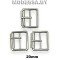 2810 W Пряжка металлическая 20мм Ц:Никель