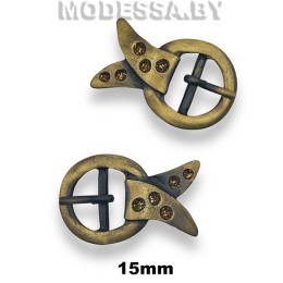 3449 Пряжка металлическая 15мм Ц:Антик 