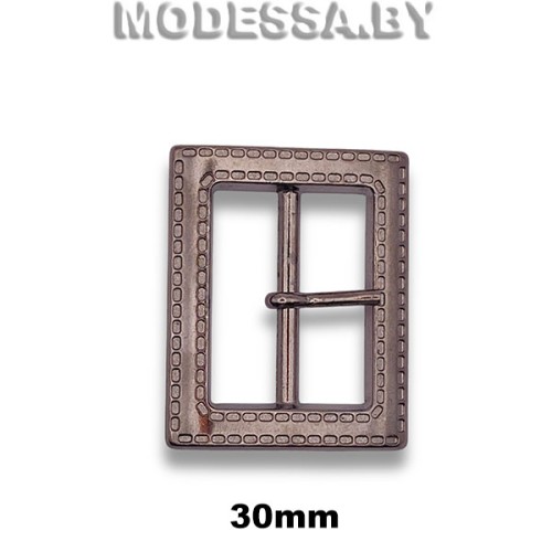 4292 Пряжка металлическая 30мм Ц:Чёрный никель