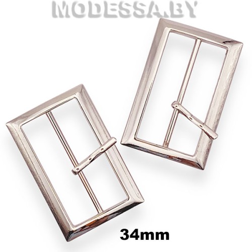 5489 Пряжка металлическая 34мм Ц:Никель