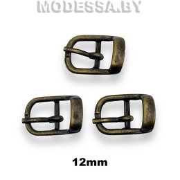 611 Пряжка металлическая 12мм Ц:Антик 