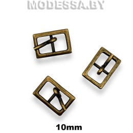 863 Пряжка металлическая 10мм Ц:Антик 
