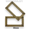 8020-23WX Рамка металлическая 30мм Ц:Антик 