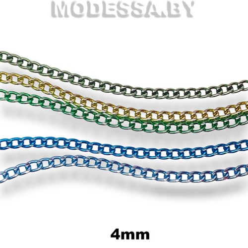 0048 CCH / 1904 Цепочка металл 4мм 