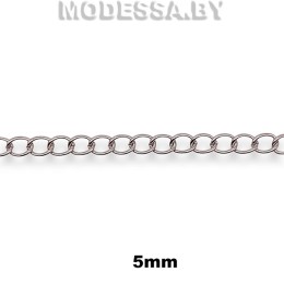 110-50 T Цепочка металлическая 5мм Ц:Никель