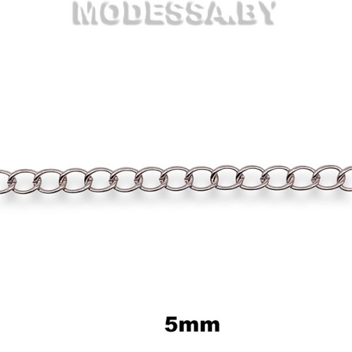 110-50 T Цепочка металлическая 5мм Ц:Никель