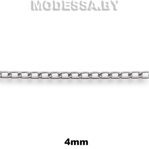 19 LF Цепочка металлическая 4мм Ц:Никель
