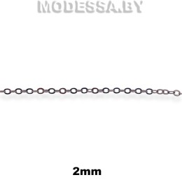 245.55 SF Цепочка металл 2мм Ц:Чёрный никель