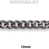 3,0 NK Цепочка металлическая 12мм Ц:Чёрный никель