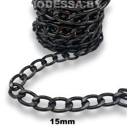 3,5 N K Цепочка металлическая 15мм Ц:Чёрный