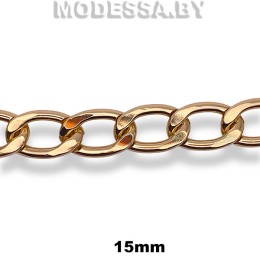 3,5 N K Цепочка металлическая 15мм Ц:Золото