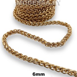 6,0 NK Цепочка металлическая 6мм Ц:Золото