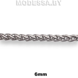 6,0 NK Цепочка металлическая 6мм Ц:Никель