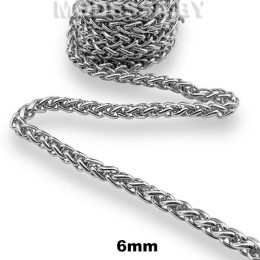 6,0 NK Цепочка металлическая 6мм Ц:Никель