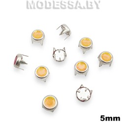 0085 СТМ Заклёпка d5мм Ц:Никель/Оранжевый