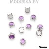 0085 СТМ Заклёпка d5мм Ц:Никель/Сиреневый