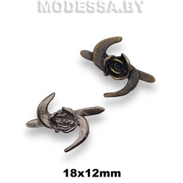 1243 Пряжка металлическая 18х12мм