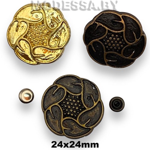 1757 Заклёпка металлическая 24х24мм