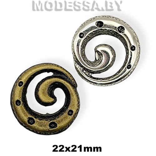 1772 Украшение металлическое 22х21мм