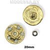 2049 Украшение металлическое d20мм Ц:Золото 
