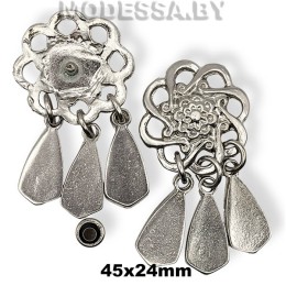 2305 Заклёпка металлическая 45х24мм Ц:Никель
