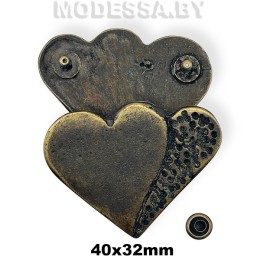 2403 Пряжка металлическая 40х32мм Ц:Антик 