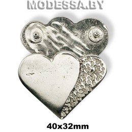 2403 Пряжка металлическая 40х32мм Ц:Никель 