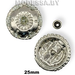 2549 Пряжка металлическая d25мм Ц:Никель 