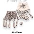 3043 Украшение металлическое 40х30мм Ц:Никель