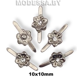 3253 Пряжка металлическая 10х10мм Ц:Никель 