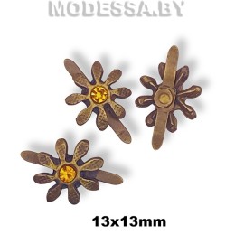 3462 Заклёпка металлическая 13х13мм Ц:Антик