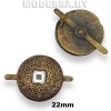 3731 Украшение металличекое d22мм Ц:Антик 
