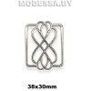 03205 Украшение металлическое 38х30мм Ц:Никель 