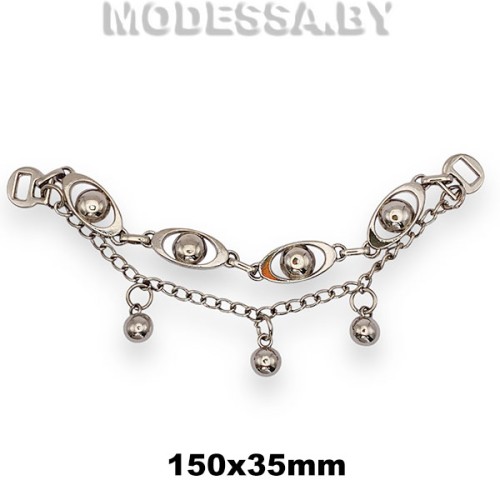 0373 CKB Украшение 150х35мм Ц:Никель
