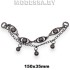0373 CKB Украшение 150х35мм Ц:Чёрный никель